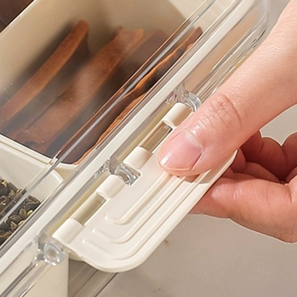 Organizador de Alimento Acrílico Com 8 Divisórias Para Frutas Legumes e Petiscos Transparente-thumbmail-7