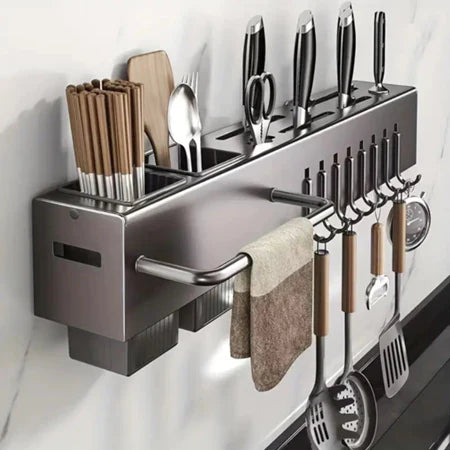 SuportFlex - Suporte de Ferro Para Armazenamento De Facas Ganchos Talheres Utensílios De Cozinha - Entrega Grátis-thumbmail-5