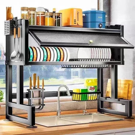 MultiFlex - Escorredor De Louça Suspenso Para Bancada de Cozinha - Entrega Grátis-thumbmail-3