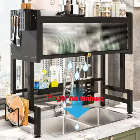 MultiFlex - Escorredor De Louça Suspenso Para Bancada de Cozinha - Entrega Grátis-thumbmail-7