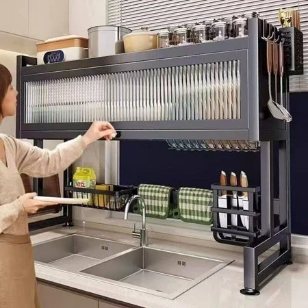 MultiFlex - Escorredor De Louça Suspenso Para Bancada de Cozinha - Entrega Grátis-thumbmail-6