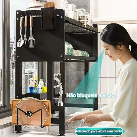 MultiFlex - Escorredor De Louça Suspenso Para Bancada de Cozinha - Entrega Grátis-thumbmail-8