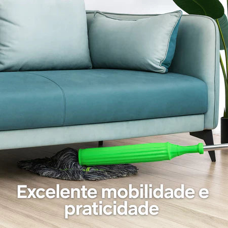 MopClean - Esfregão 2 em 1 Giratório Automático Com Desidratação Perfeito Para Limpeza Completa de Piso - Entrega Grátis-thumbmail-5
