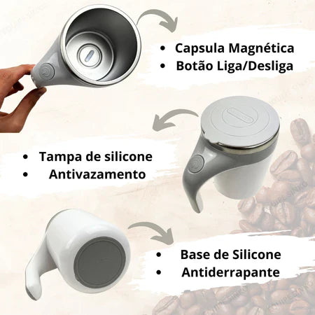 ShakeMix - Caneca Térmica Com Misturador De Bebidas Mixer - Entrega Grátis-thumbmail-2